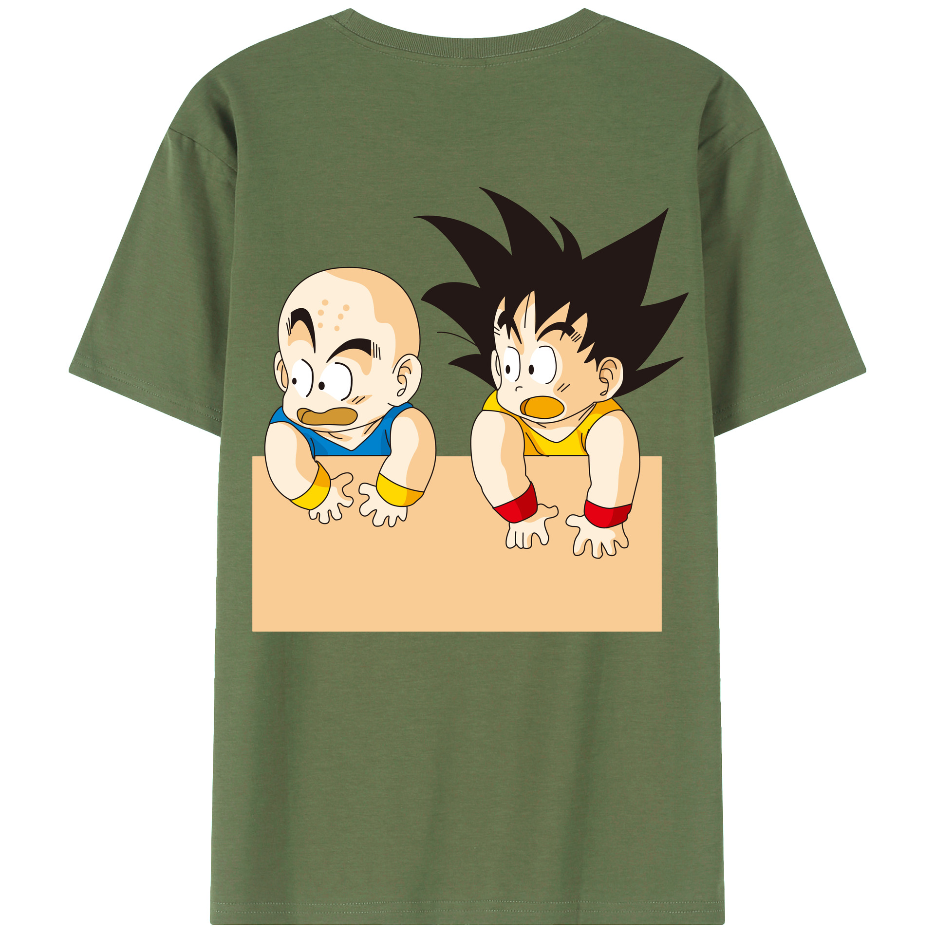 （画像用） ドラゴンボール 孫悟空（そん ごくう）Son Goku カカロット DRAGON BALL Kakarotto 綿100％ メンズ半袖Tシャツ（バックプリント） 通気性